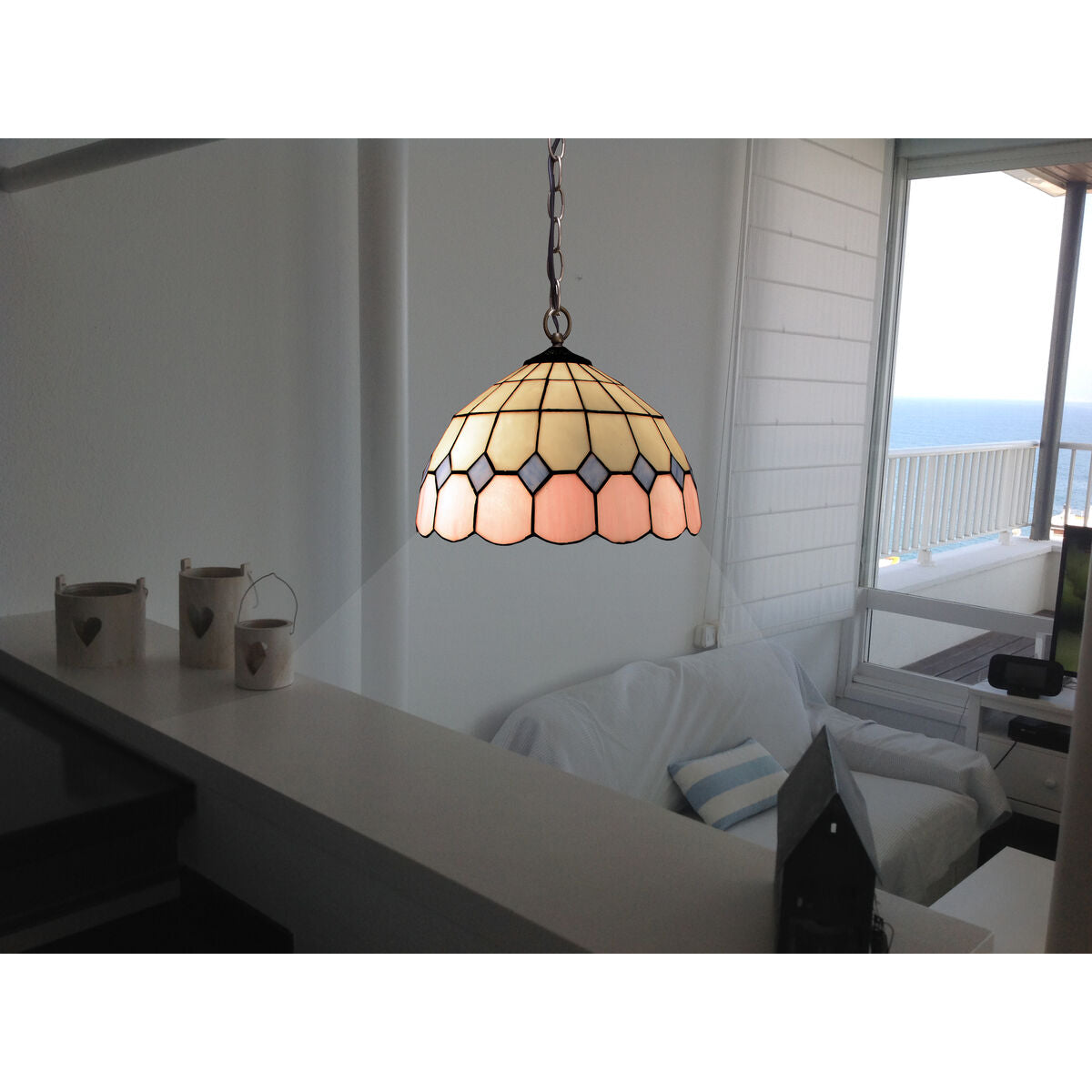 Viro Pink Iron Ceiling Lamp 60 W 30 x 125 x 30 cm