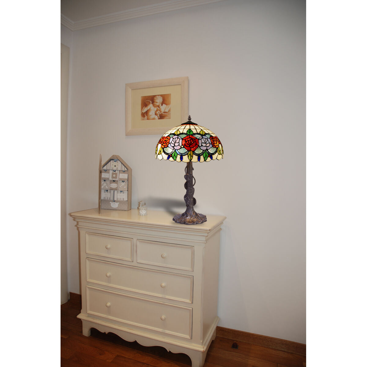 Viro Rosy Table Lamp Multicolour Zinc 60 W 40 x 60 x 40 cm