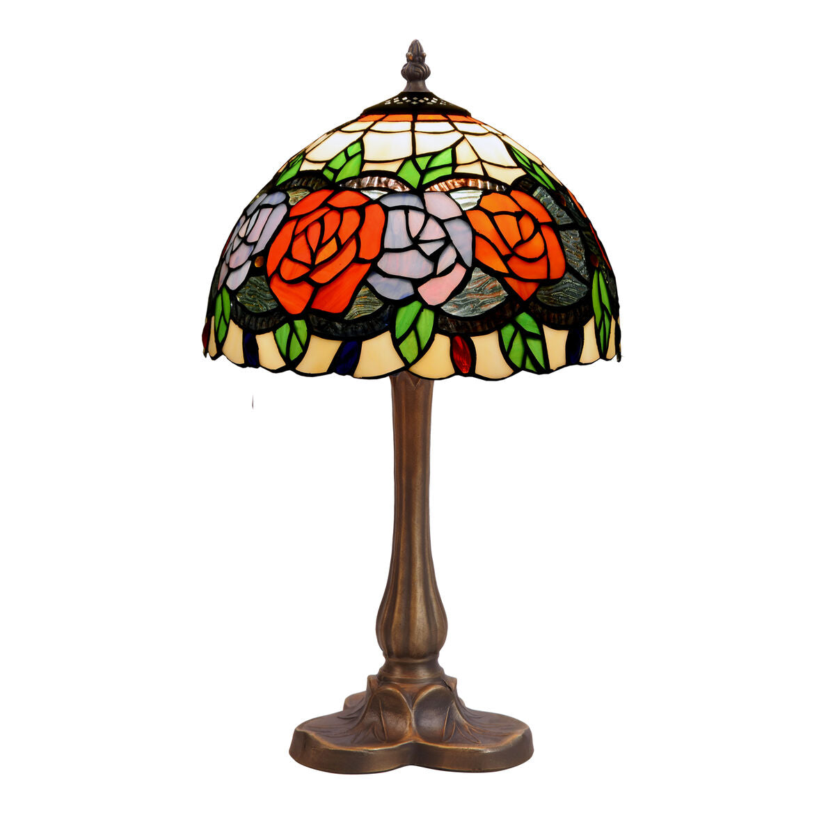 Viro Rosy table lamp Red Green Orange Orange Zinc 60 W 20 x 37 x 20 cm