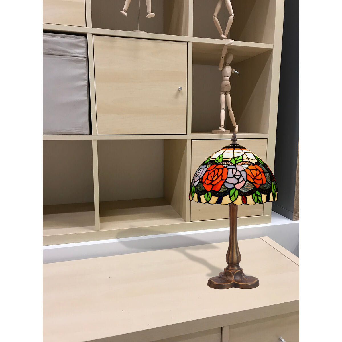 Viro Rosy table lamp Red Green Orange Orange Zinc 60 W 20 x 37 x 20 cm