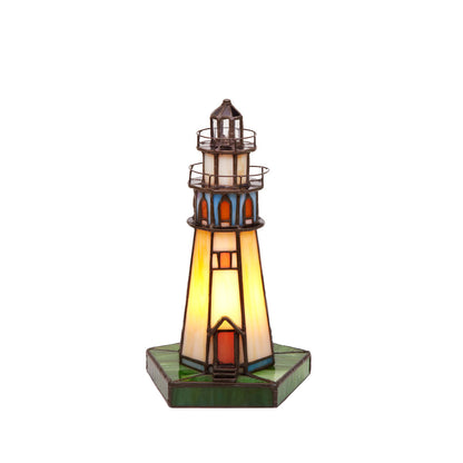 Viro Table Lamp Multicolor Lighting Glass 14 x 27 x 14 cm Lighthouse