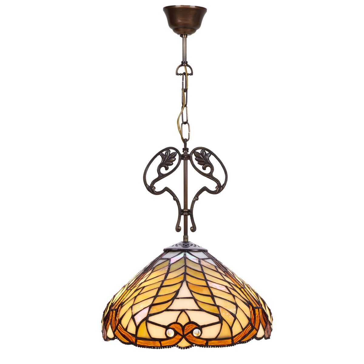 Viro Ceiling Lamp Brown Zinc 60 W 30 x 30 x 30 cm