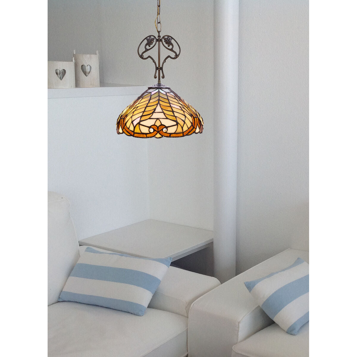 Viro Ceiling Lamp Brown Zinc 60 W 30 x 30 x 30 cm