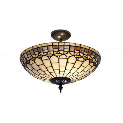 Viro Quartz Amber Iron Ceiling Lamp 60 W 40 x 45 x 40 cm