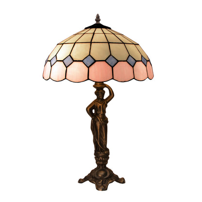 Viro Pink Brown Zinc Table Lamp 60 W 30 x 50 x 30 cm