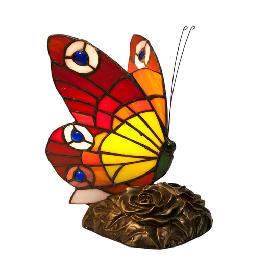 Lámpara de mesa Viro Mariposa Vidrio 23 x 28 x 23 cm Mariposa