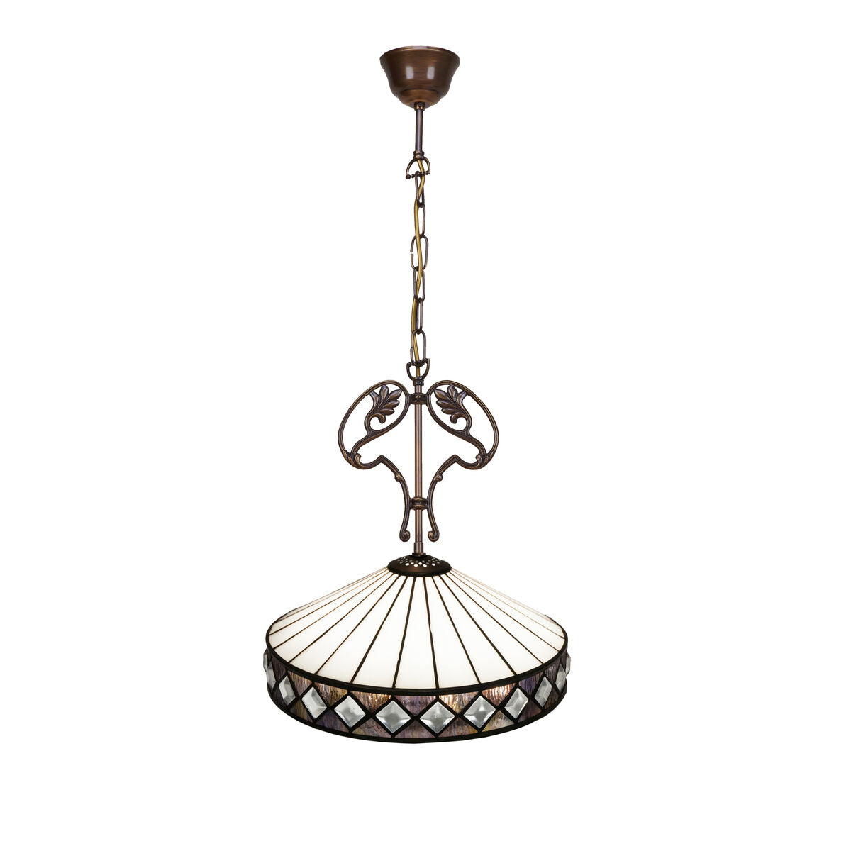 Viro Ceiling Lamp White Zinc 60 W 30 x 30 x 30 cm