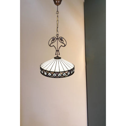 Viro Ceiling Lamp White Zinc 60 W 30 x 30 x 30 cm