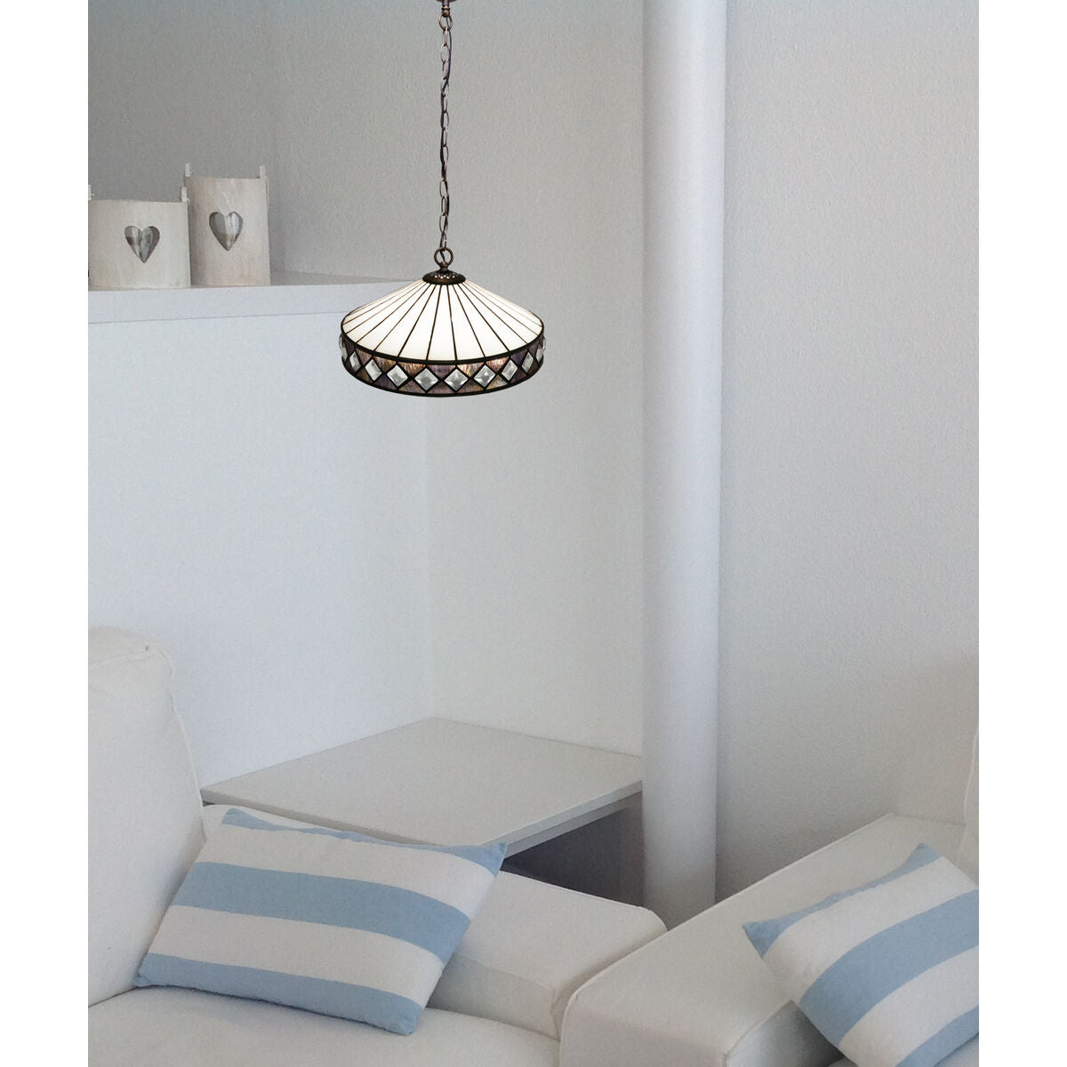 Viro Ilumina Ceiling Lamp White Iron 60 W 20 x 120 x 20 cm