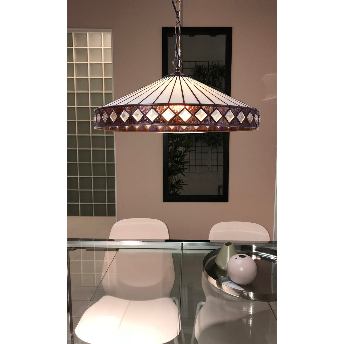 Viro Ilumina Ceiling Lamp White Iron 60 W 45 x 125 x 45 cm