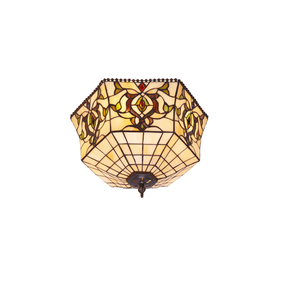 Viro Hexa Ivory Iron Ceiling Lamp 60 W 30 x 25 x 30 cm