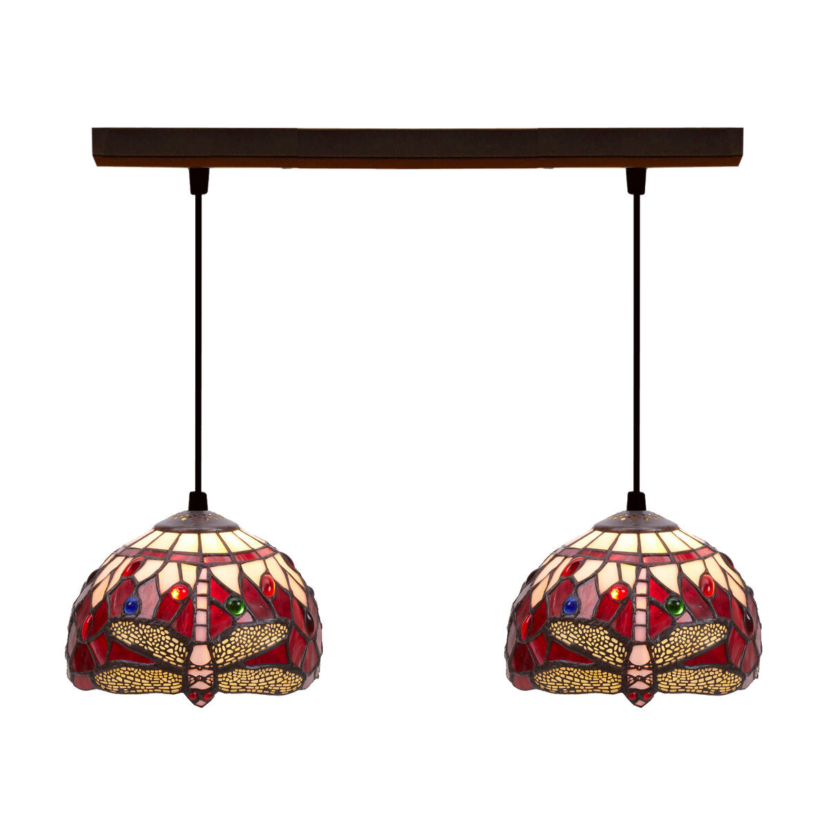 Viro Ceiling Lamp Red Iron 60 W 50 x 20 x 20 cm