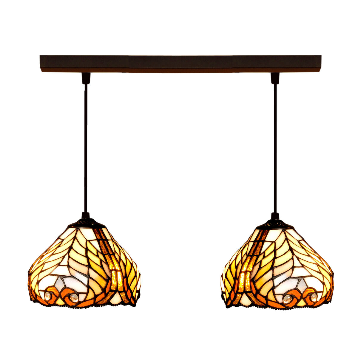 Viro Brown Iron Ceiling Lamp 60 W 50 x 20 x 20 cm