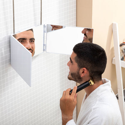 Bathroom mirror with LED light and 360º vision InnovaGoods