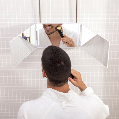 Bathroom mirror with LED light and 360º vision InnovaGoods