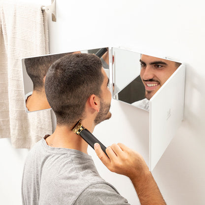 Bathroom mirror with LED light and 360º vision InnovaGoods