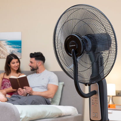 InnovaGoods Standing Misting Fan with Remote Control Black 2.8 L 90 W (Refurbished C)