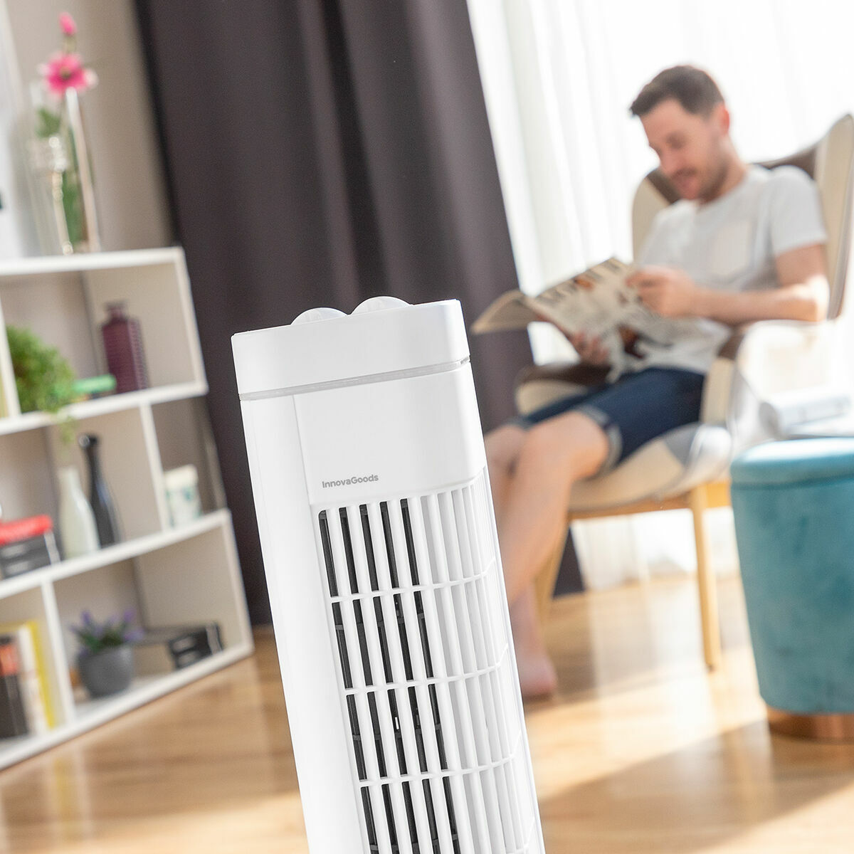 Ventilador de torre Fankol InnovaGoods Blanco 50 W (Reacondicionado B)