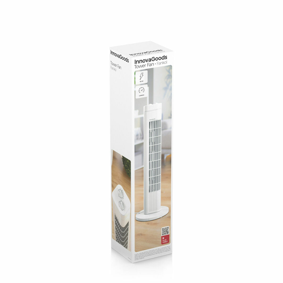 Ventilador de torre Fankol InnovaGoods Blanco 50 W (Reacondicionado B)