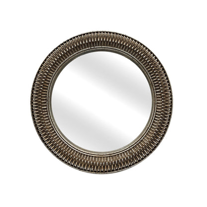 Romimex Wall Mirror Silver Resin 33 x 33 x 3 cm Round