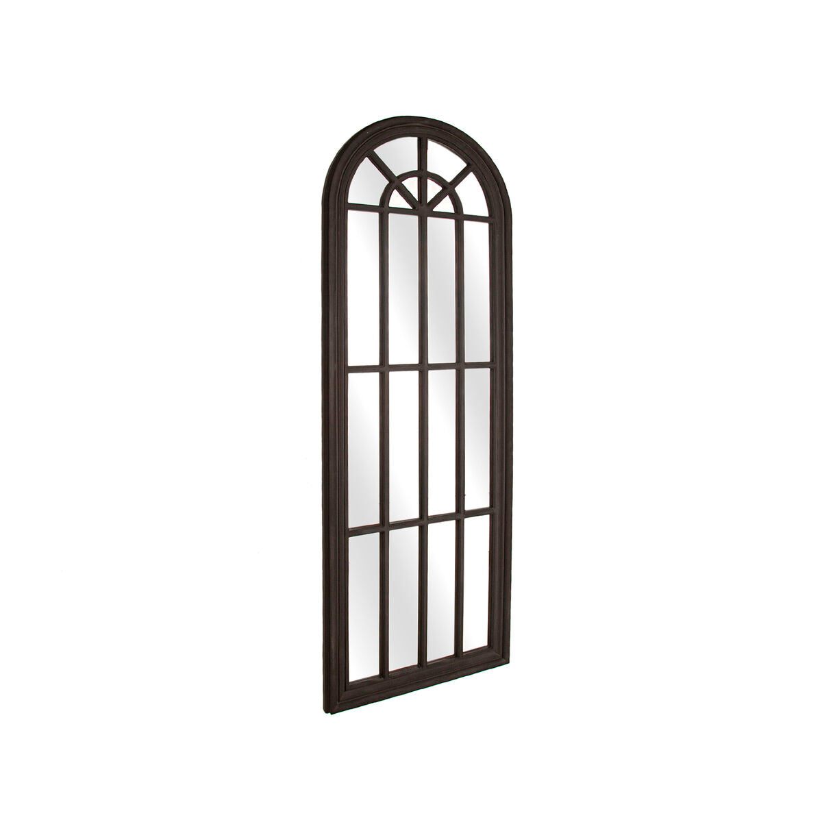 Espejo de pared Romimex Negro Resina Ventana 61 x 178 x 4 cm