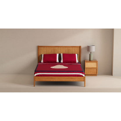 Benetton Standard Red Pear 4 Piece Sheet Set