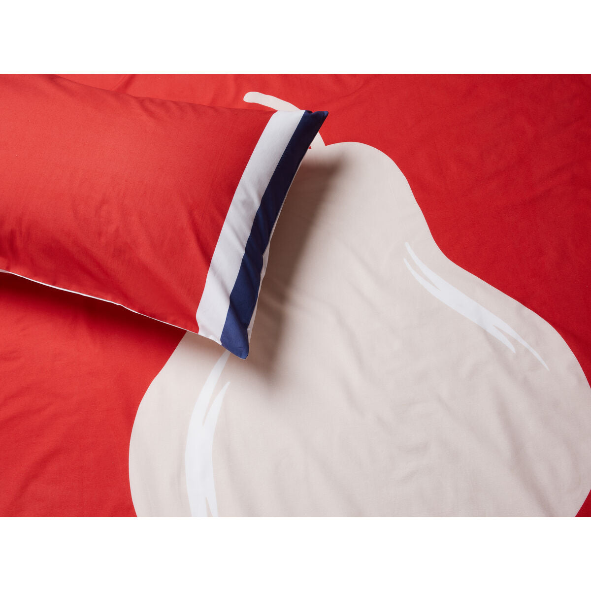 Benetton Standard Red Pear 4 Piece Sheet Set