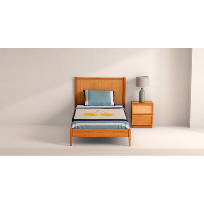 Benetton Yellow Blue Cherry 3 Piece Sheet Set