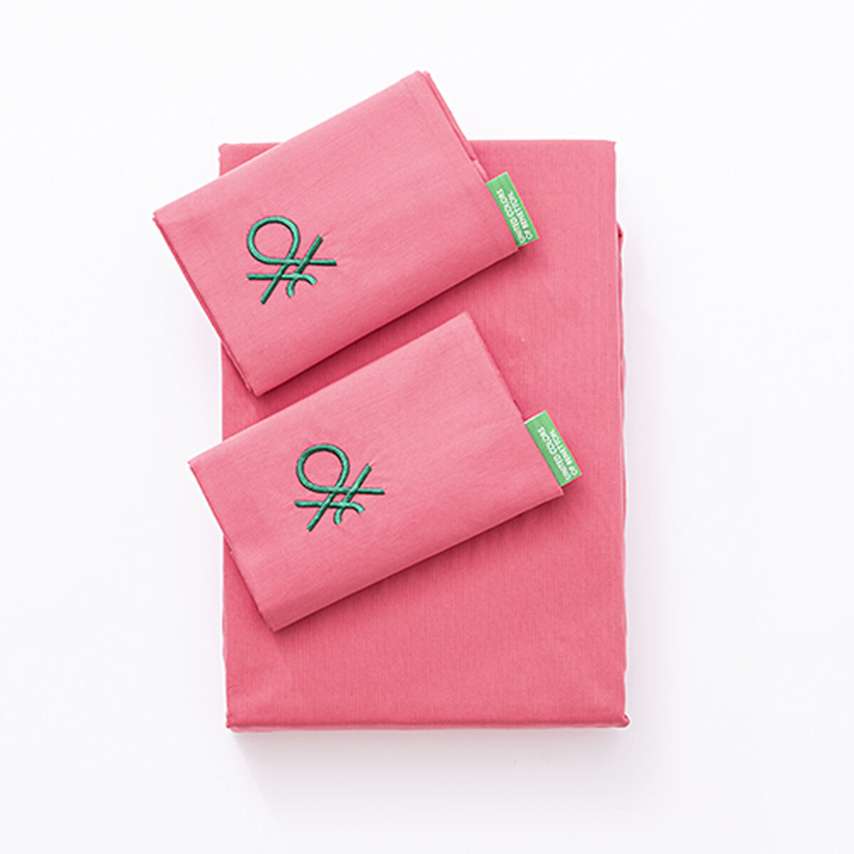 Benetton Pink 4 Piece Sheet Set