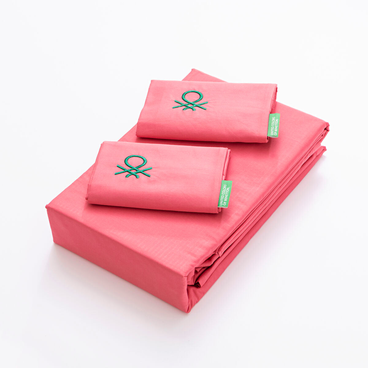 Benetton Pink 4 Piece Sheet Set