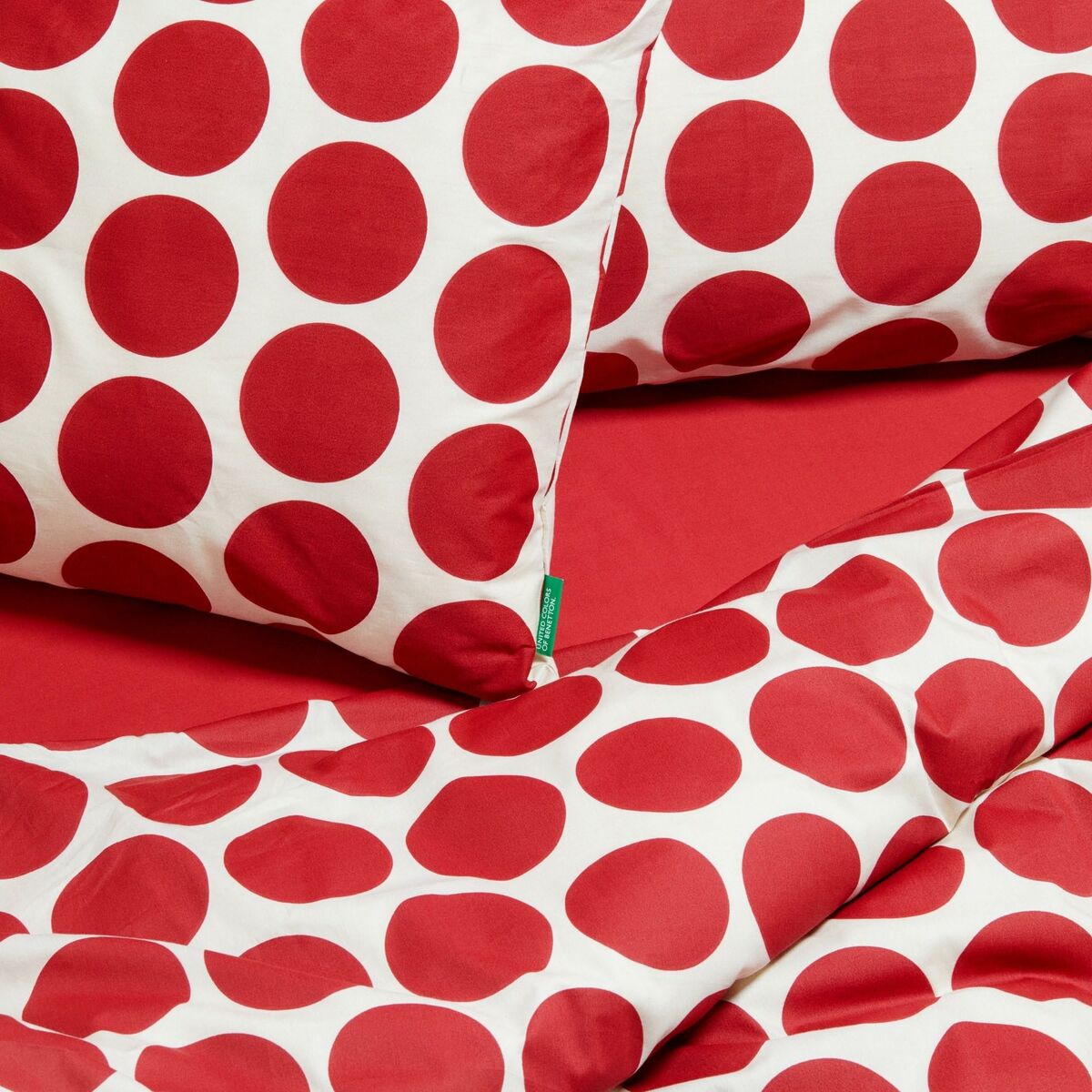 Benetton Red 3 Piece Sheet Set