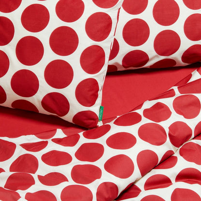 Benetton Red 3 Piece Sheet Set