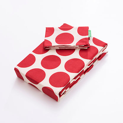 Benetton Red 3 Piece Sheet Set