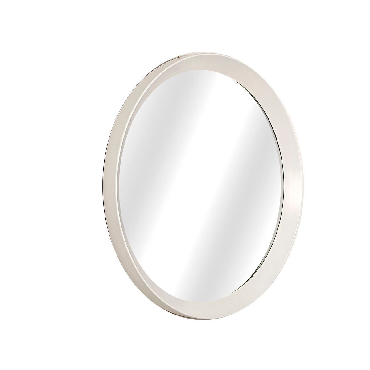 Romimex Wall Mirror White Polystyrene 80 x 80 x 3 cm Round