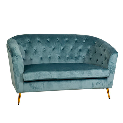 Romimex Blue Sofa 146 x 84 x 75 cm