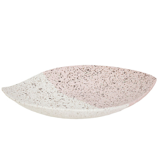 Centro de Mesa Romimex Blanco Rosa Cerámica 28 x 6 x 23 cm