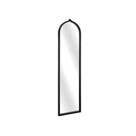 Romimex Wall Mirror Black Metal 29 x 120 x 2 cm