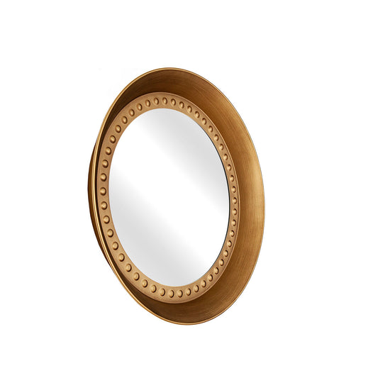 Romimex Gold Metal Wall Mirror 43 x 43 x 5 cm Round