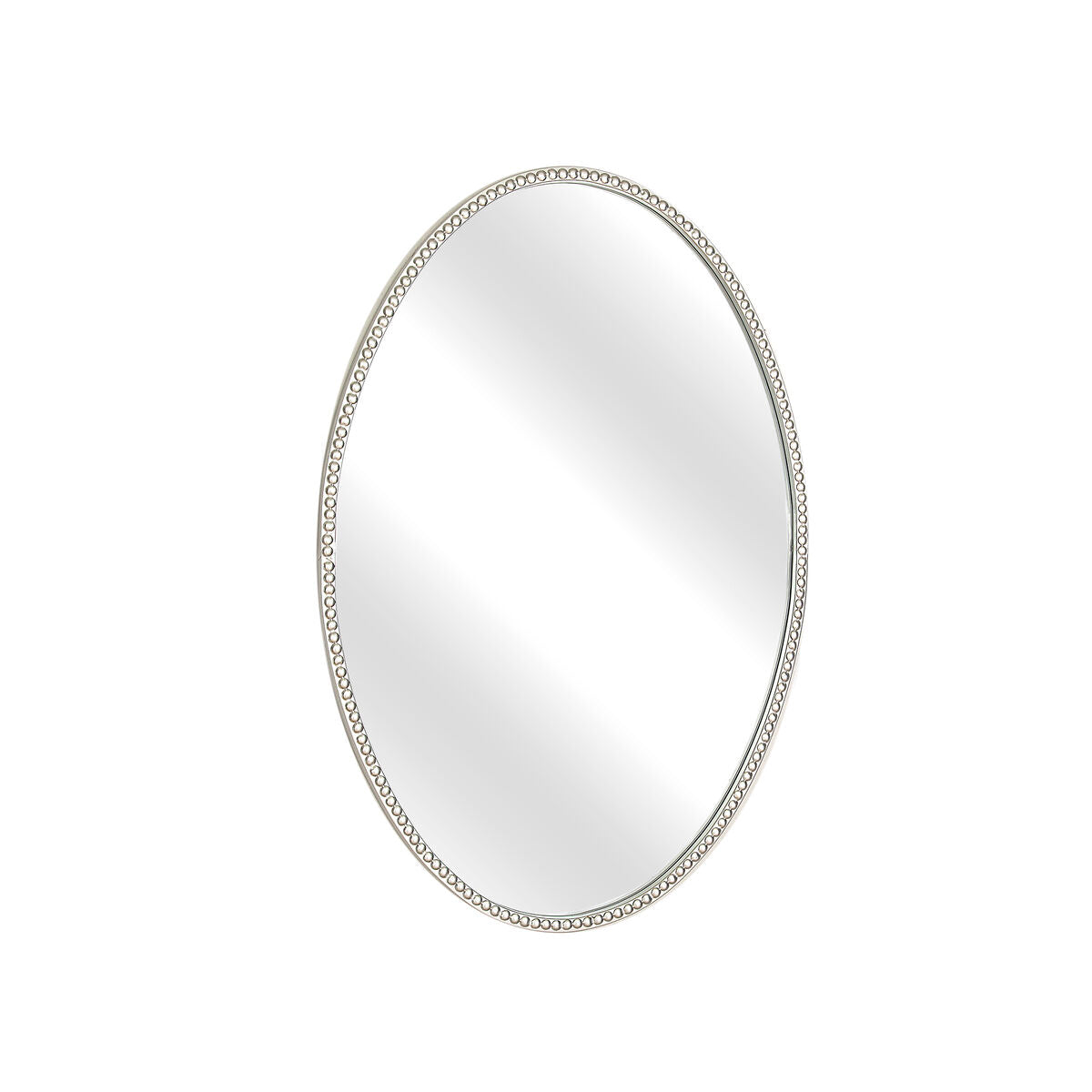 Romimex Wall Mirror Silver Metal 56 x 82 x 3 cm Oval