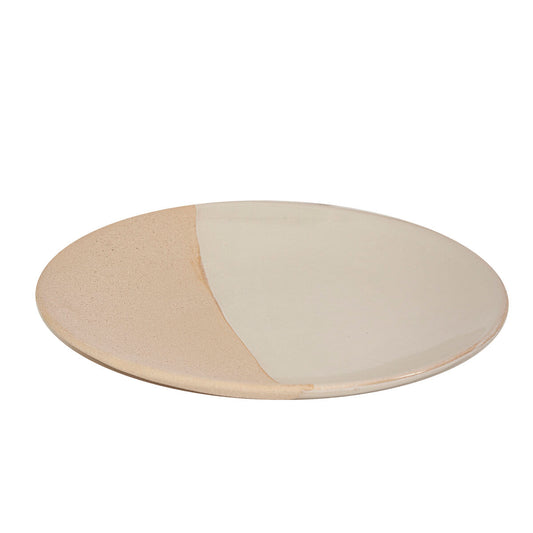 Romimex White Beige Centerpiece 31 x 4 x 31 cm Round