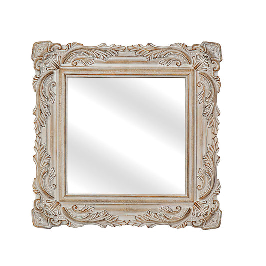 Romimex Natural Resin Wall Mirror 31 x 31 x 2 cm