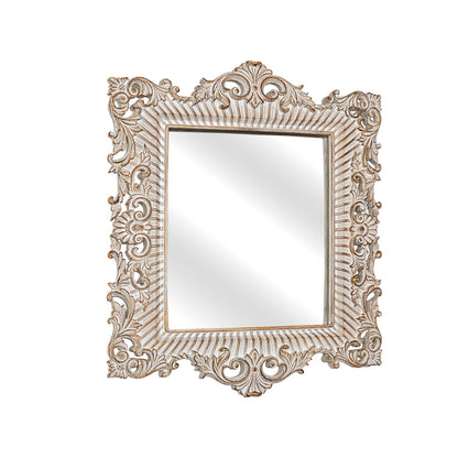 Romimex Natural Resin Wall Mirror 35 x 30 x 2 cm