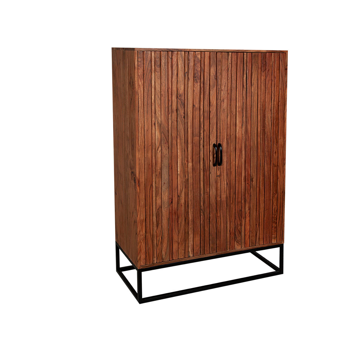 Romimex Brown Acacia Wood Wardrobe 40 x 140 x 95 cm