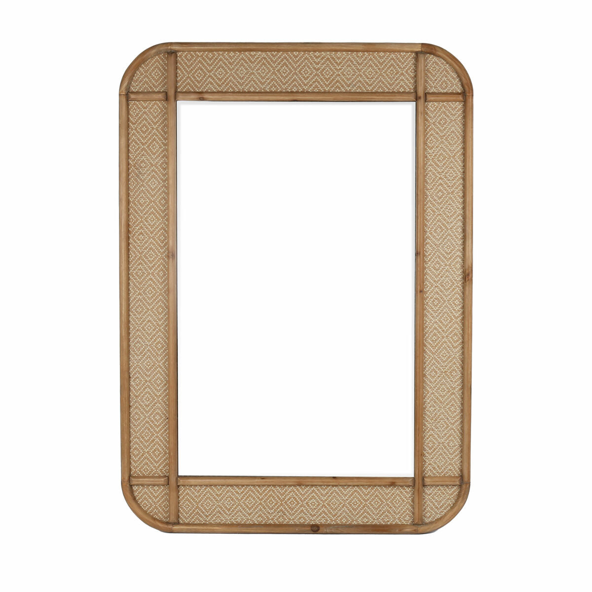 Romimex Natural Wood Wall Mirror 81 x 112 x 3 cm