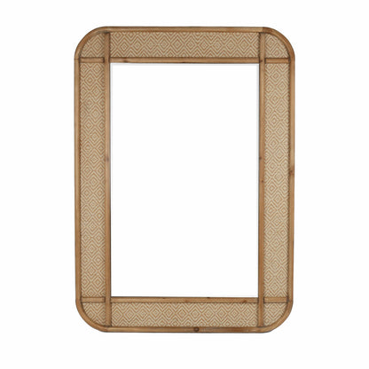 Romimex Natural Wood Wall Mirror 81 x 112 x 3 cm