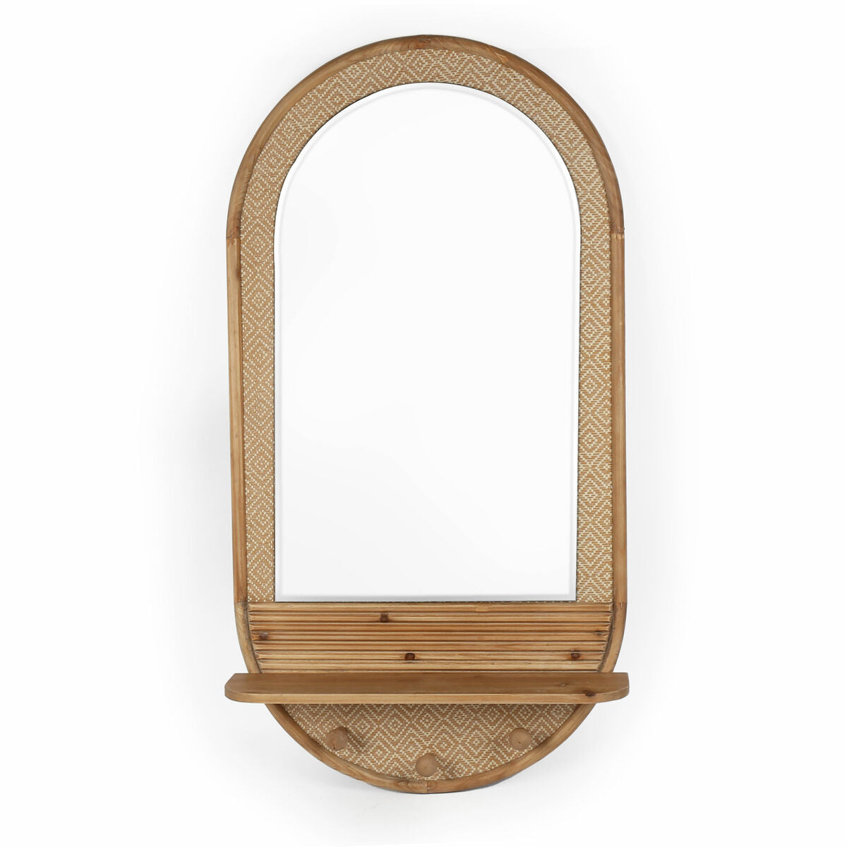 Romimex Natural Wood Wall Mirror 60 x 120 x 13 cm