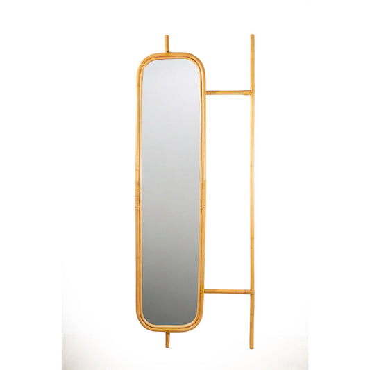 Romimex Natural Rattan Mirror with Stand 4 x 170 x 70 cm