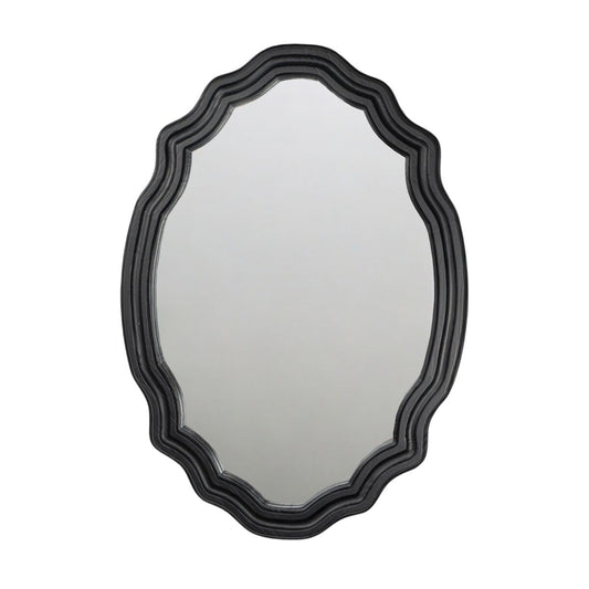 Romimex Wall Mirror Black Wood 61 x 86 x 3 cm