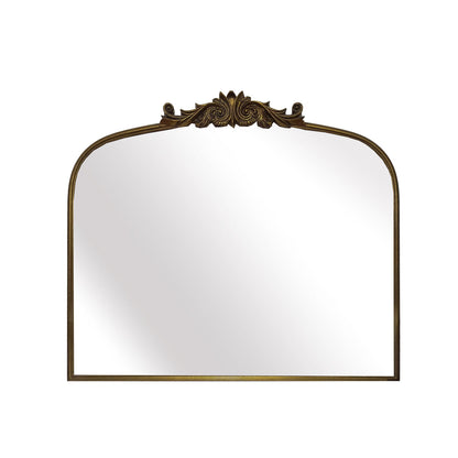 Romimex Gold Metal Wall Mirror 87 x 100 x 2 cm