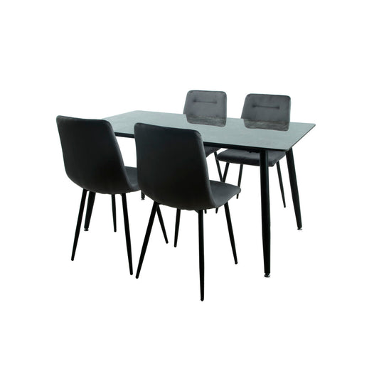 Romimex 5 Piece Table and Chair Set